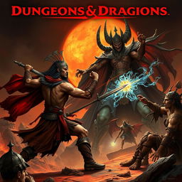 Create a movie poster for a Dungeons & Dragons campaign set in the Dark Sun universe