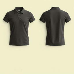 A layout of a polo shirt without any logo, in the color shade of #047bb3