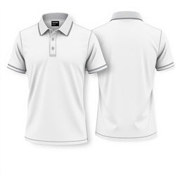 A layout of a polo shirt without any logo, in the color shade of #047bb3