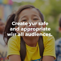 Create an image that is safe and appropriate for all audiences