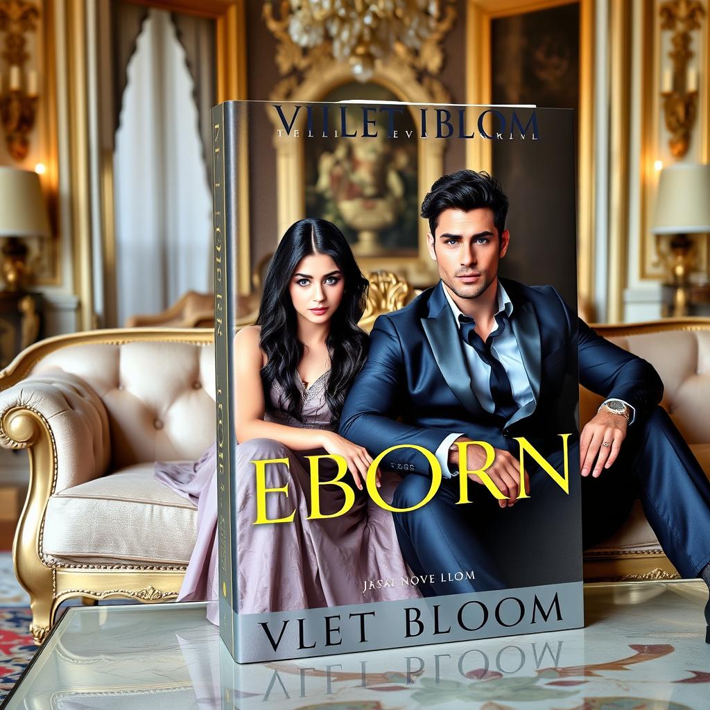 A book cover for the novel 'Reborn' by Violet Bloom