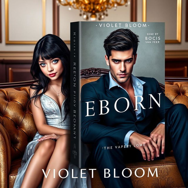 A book cover for a novel titled 'Reborn' by Violet Bloom