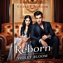 A book cover for a novel titled 'Reborn' by Violet Bloom