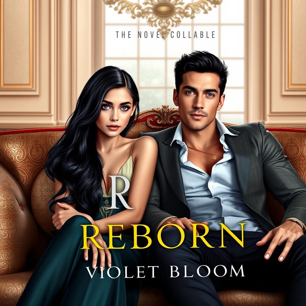 A book cover for a novel titled 'Reborn' by Violet Bloom