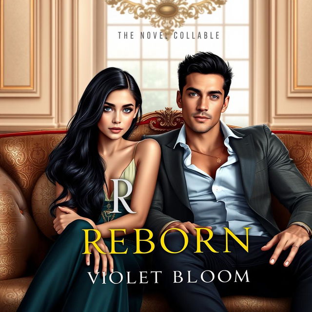 A book cover for a novel titled 'Reborn' by Violet Bloom