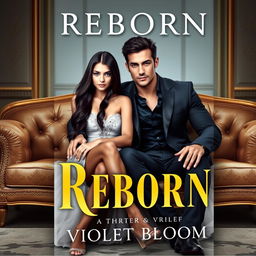 A book cover for a novel titled 'Reborn' by Violet Bloom