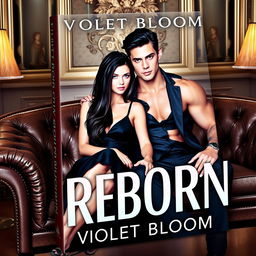 A book cover for a novel titled 'Reborn' by Violet Bloom