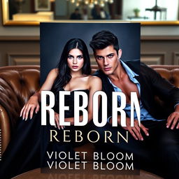 A book cover for a novel titled 'Reborn' by Violet Bloom