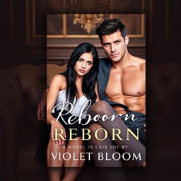 A book cover for a novel titled 'Reborn' by Violet Bloom