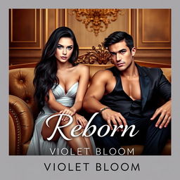 A book cover for a novel titled 'Reborn' by Violet Bloom