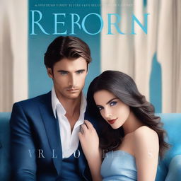 A book cover for a novel titled 'Reborn' by Violet Bloom