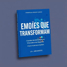 Create a book cover with the title 'EMOÇÕES QUE TRANSFORMAM' and the subtitle 'O poder da Inteligência Emocional na Vida e nos Negócios'