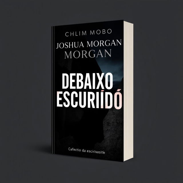 Create a professional book cover featuring the name 'Joshua Morgan' and the title 'Debaixo da Escuridão'