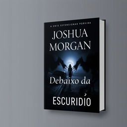 Create a professional book cover featuring the name 'Joshua Morgan' and the title 'Debaixo da Escuridão'