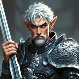 Create an image of a high fantasy astral elf paladin