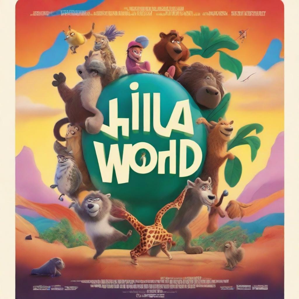 A dynamic and adventurous movie poster for 'Wild World,' rated NC-13, releasing on August 30, 2024