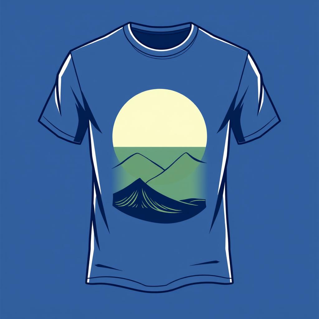 A stylish T-shirt design featuring a simple yet elegant graphic