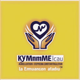 Diseña una portada para un trabajo de Word utilizando el logo de KYM MEDICAL para la materia Formación de emprendedores