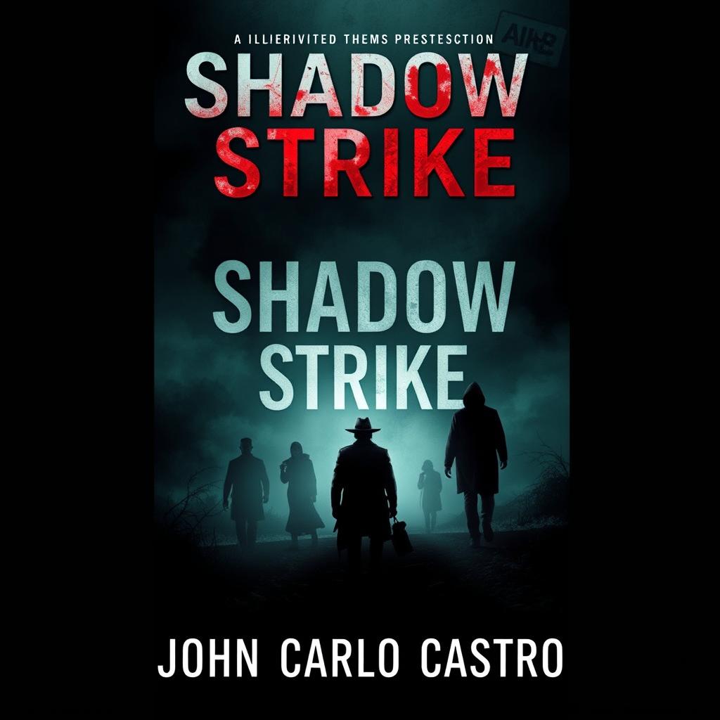 Create a novel cover for a book titled 'Shadow Strike' by John Carlo Castro