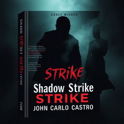 Create a novel cover for a book titled 'Shadow Strike' by John Carlo Castro