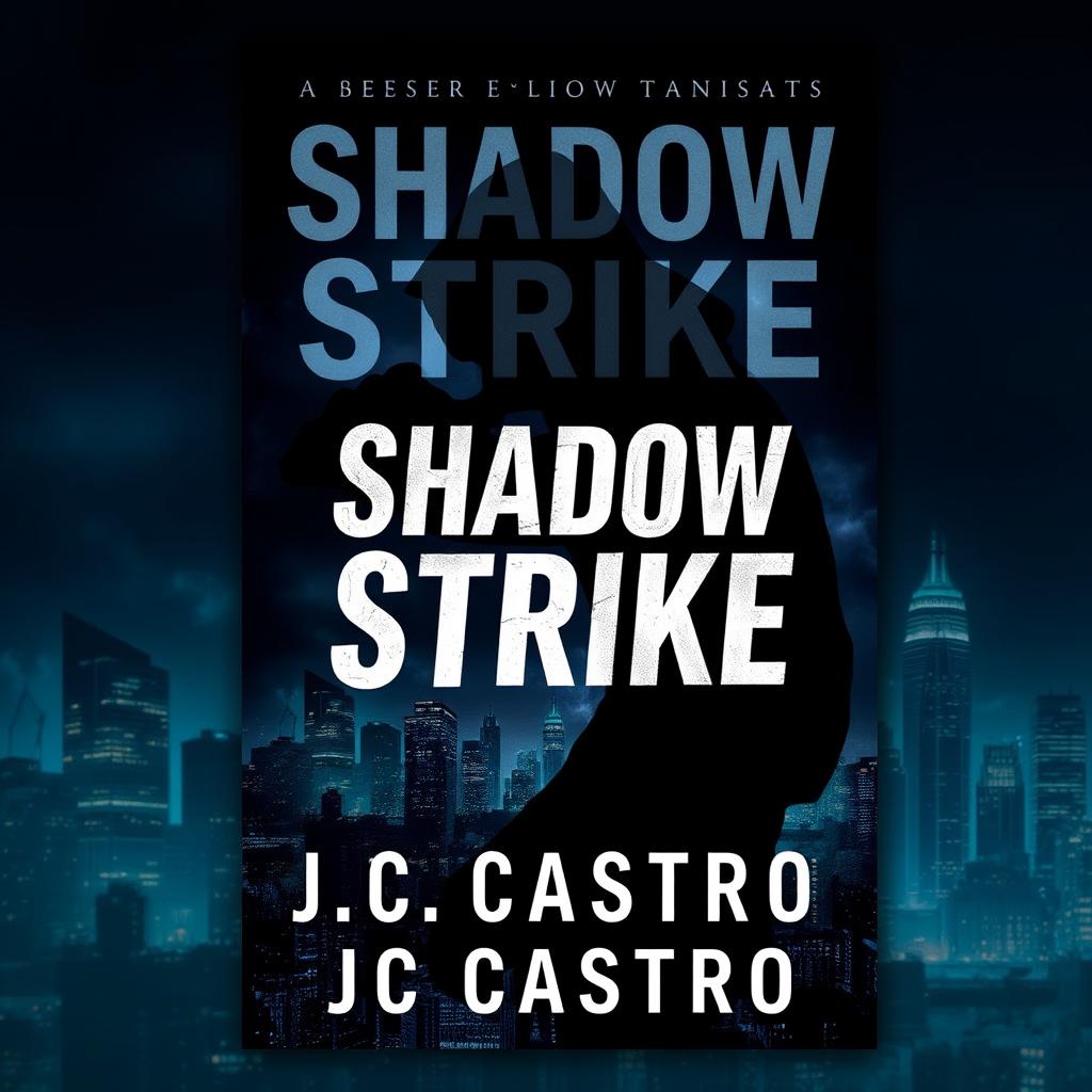 Create a novel cover with the title 'Shadow Strike' and the author 'JC Castro'