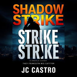 Create a novel cover with the title 'Shadow Strike' and the author 'JC Castro'