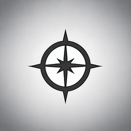 A small, masculine tattoo design in the shape of a gaming crosshair