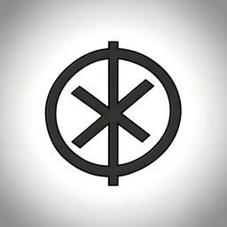 A small, masculine tattoo design in the shape of a gaming crosshair