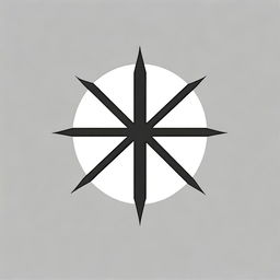 A simple, small, masculine tattoo design in the shape of a crosshair