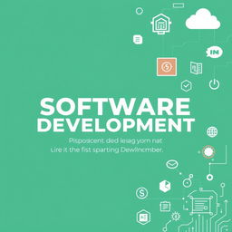 A professional cover page for a document on software development, hiring, and implementation support