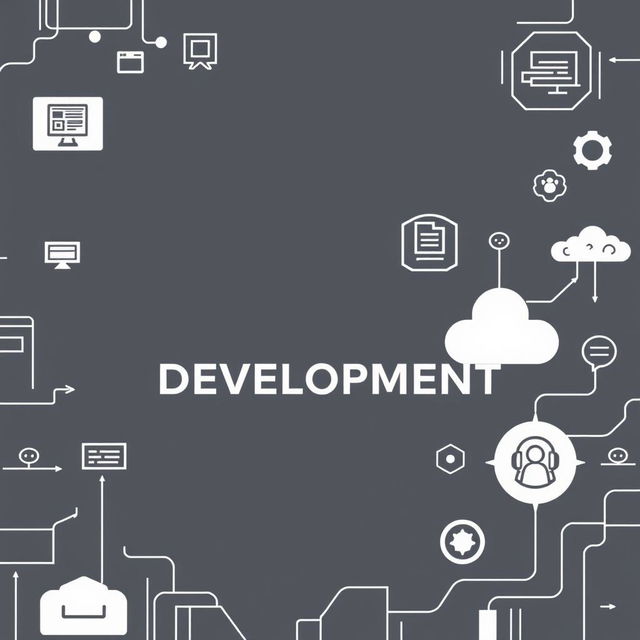 A professional cover page for a document on software development, hiring, and implementation support