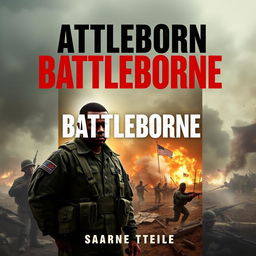 Create a book cover for a military novel titled 'Battleborne'