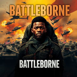 Design a book cover for a military novel titled 'Battleborne'