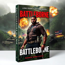 Create a book cover for a military novel titled 'Battleborne'