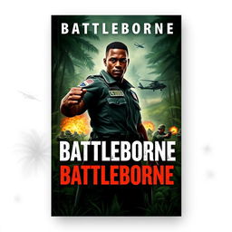 Create a book cover for a military novel titled 'Battleborne'