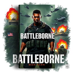 Design a book cover for a military novel titled 'Battleborne'