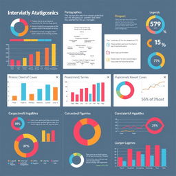 A detailed infographic showcasing various statistics, including bar charts, pie charts, and line graphs