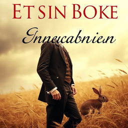 An erotic book cover featuring a Victorian gentleman standing in a windy field