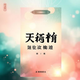 Design a fresh and beautiful novel cover: Title: '同频' in bold, stylish font