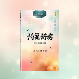 Design a fresh and beautiful novel cover: Title: '同频' in bold, stylish font