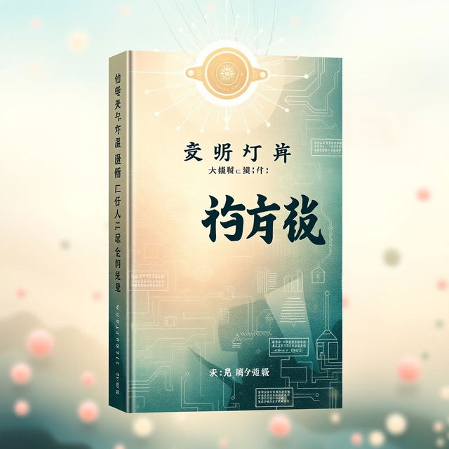 Design a fresh and beautiful novel cover: Title: '同频' in bold, stylish font