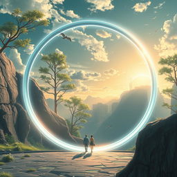 Create a sci-fi, futuristic, and psychological image in Hayao Miyazaki's anime style