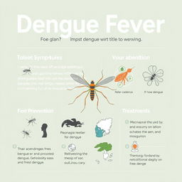 An educational module about dengue fever, featuring informative graphics and text