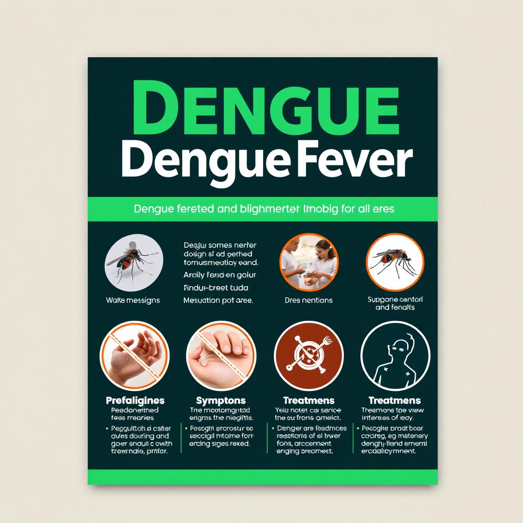 A cover for an educational module about dengue fever