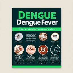 A cover for an educational module about dengue fever