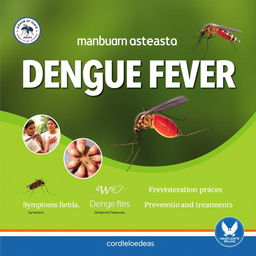 A cover for an educational module about dengue fever