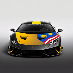 Design a Lamborghini Huracan GT3 with a sleek and aggressive look