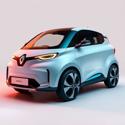 Design a small electric car for the brand RENAULT