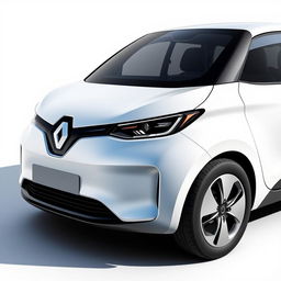 Design a small electric car for the brand RENAULT