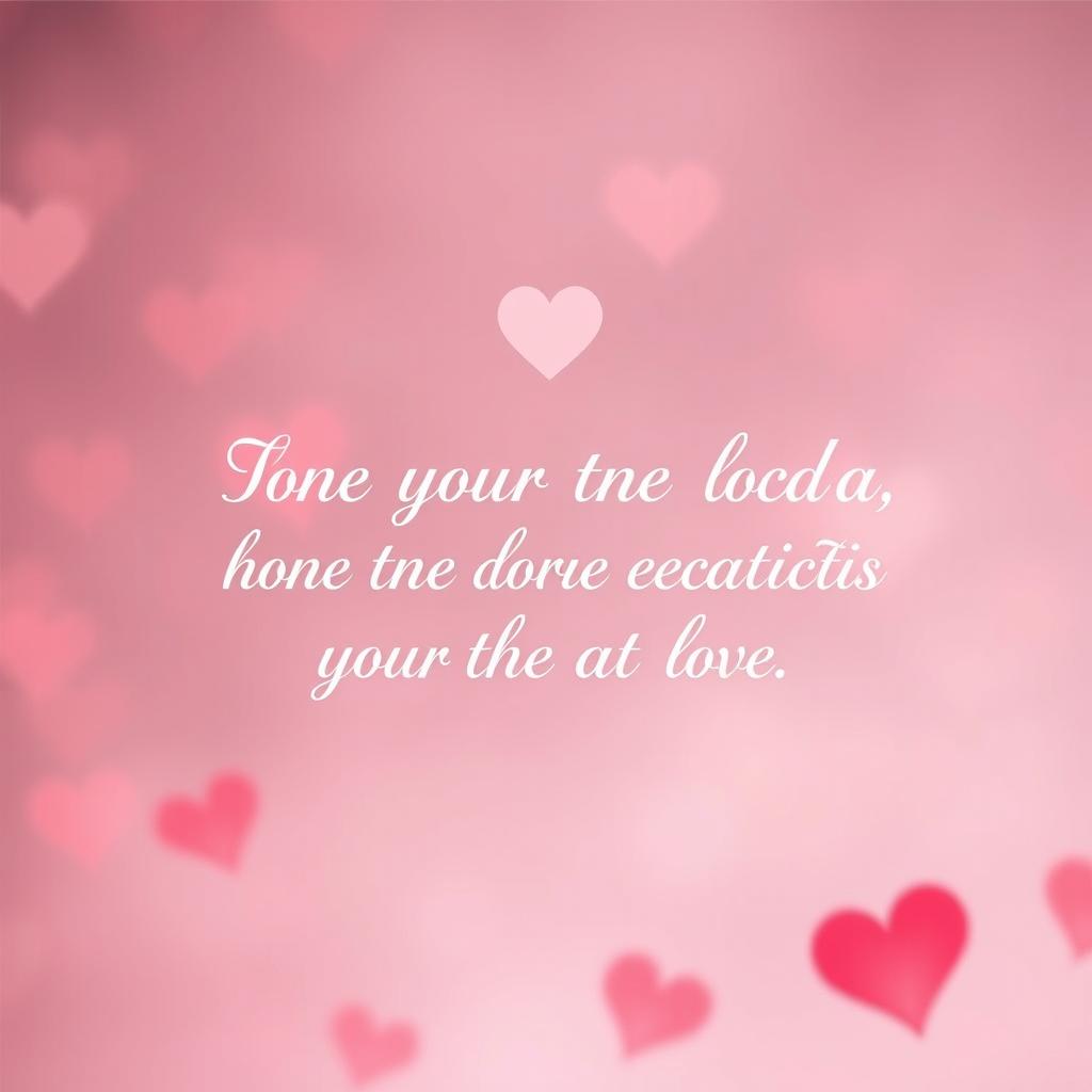 Create an image featuring a romantic quote